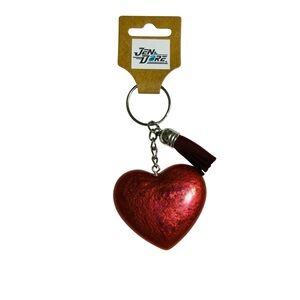 JenDore Handmade Heart Keychain Keyring Backpack Purse Bag Charm Accessory